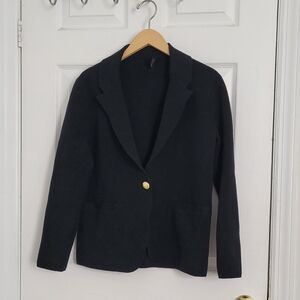 J.crew Classic Black Single-Button Blazer